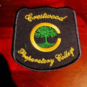 Crestwood Preparatory College Patch Toronto Canada Vintage